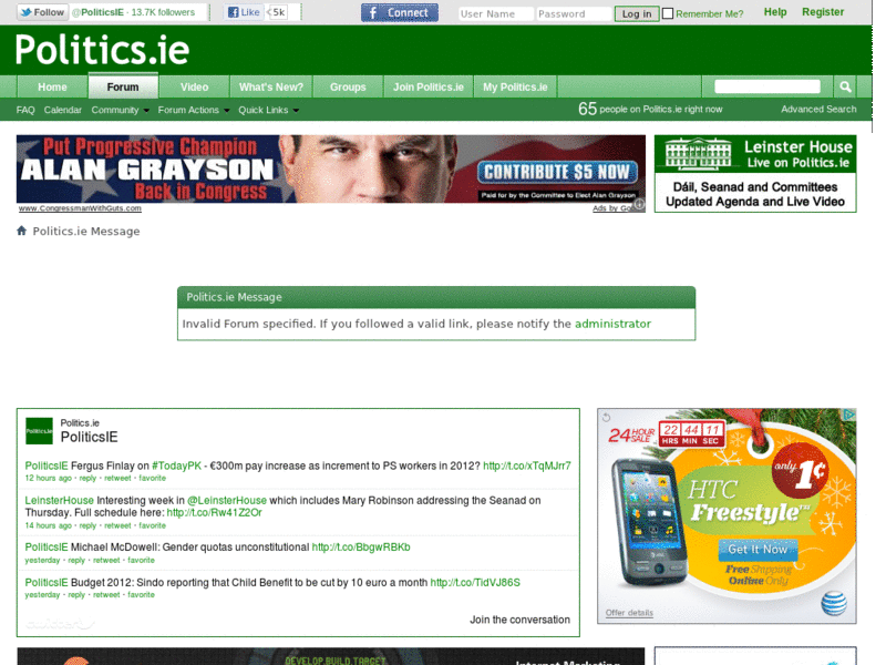Politics.ie VBulletin Forum - MAKE FORUM WIDER