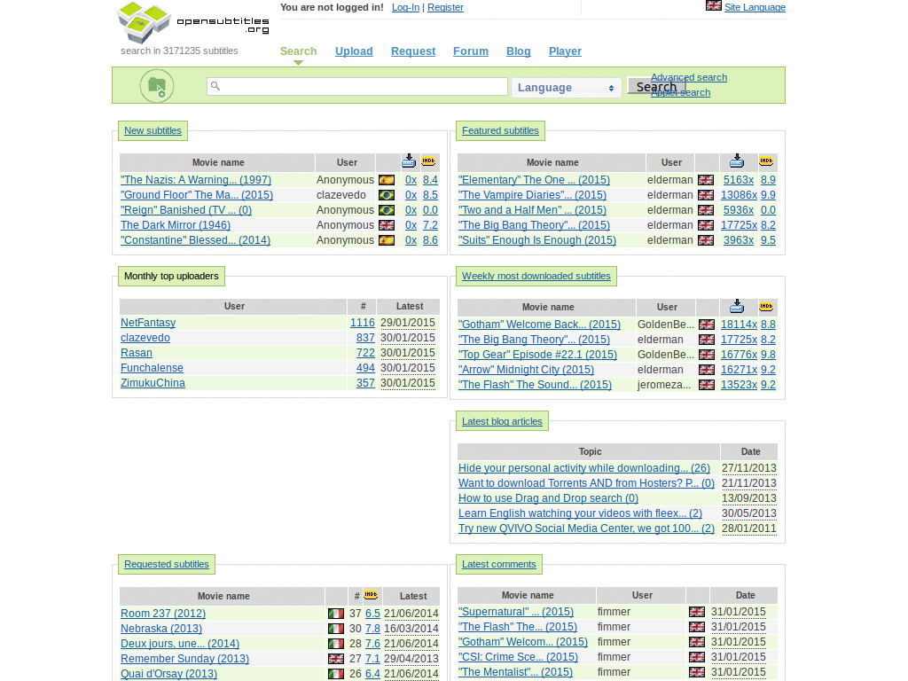 OpenSubtitles.org Cleaner