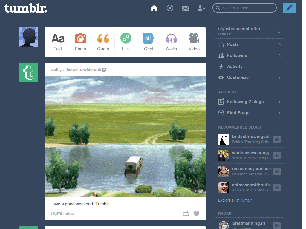 Remove Tumblr Web Buttons