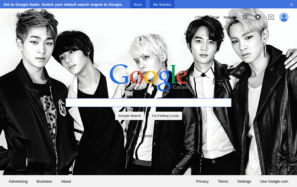 SHINee Black and White