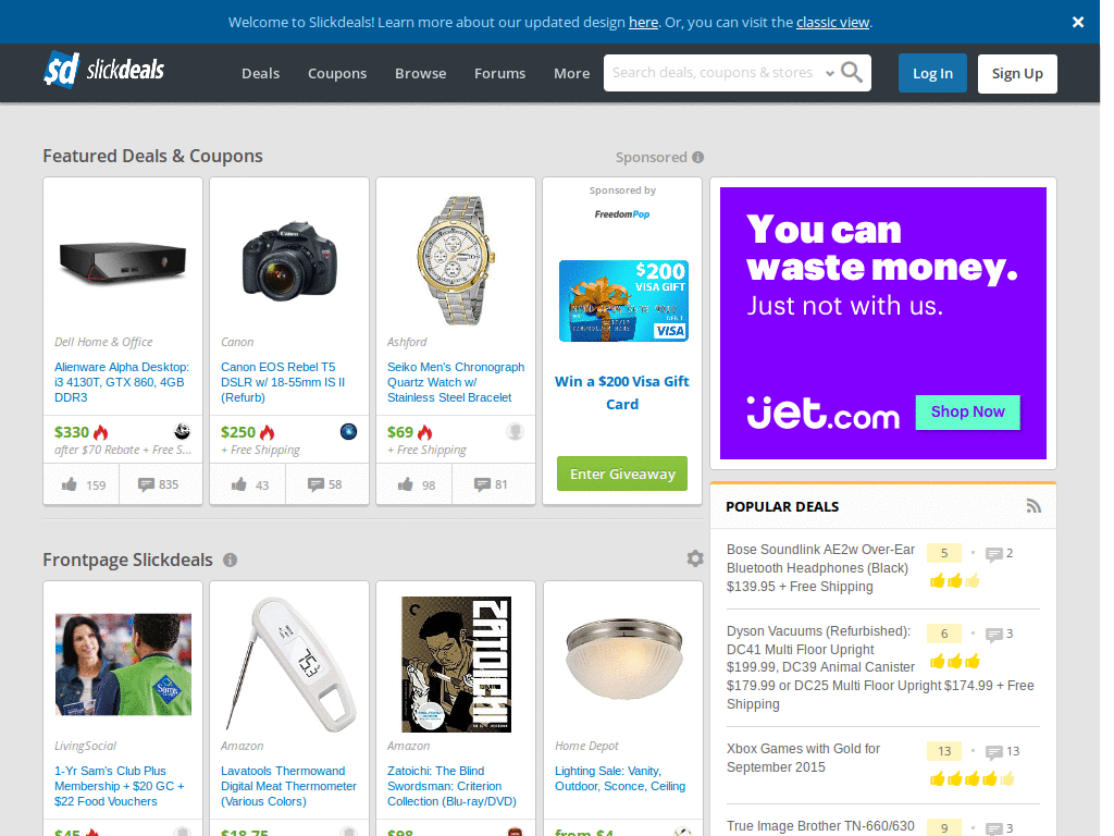 Slickdeals - Disable Dynamic Logo