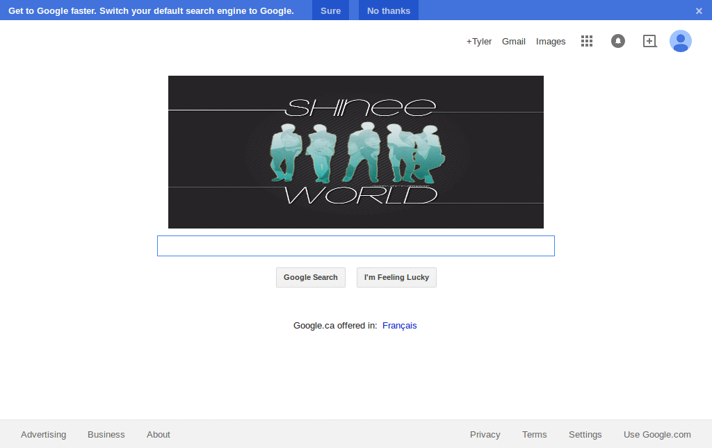 shinee google logo