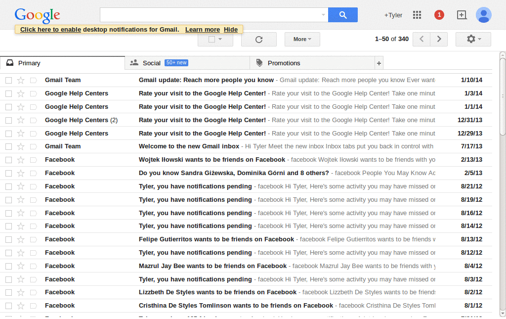 Gmail thin and functional
