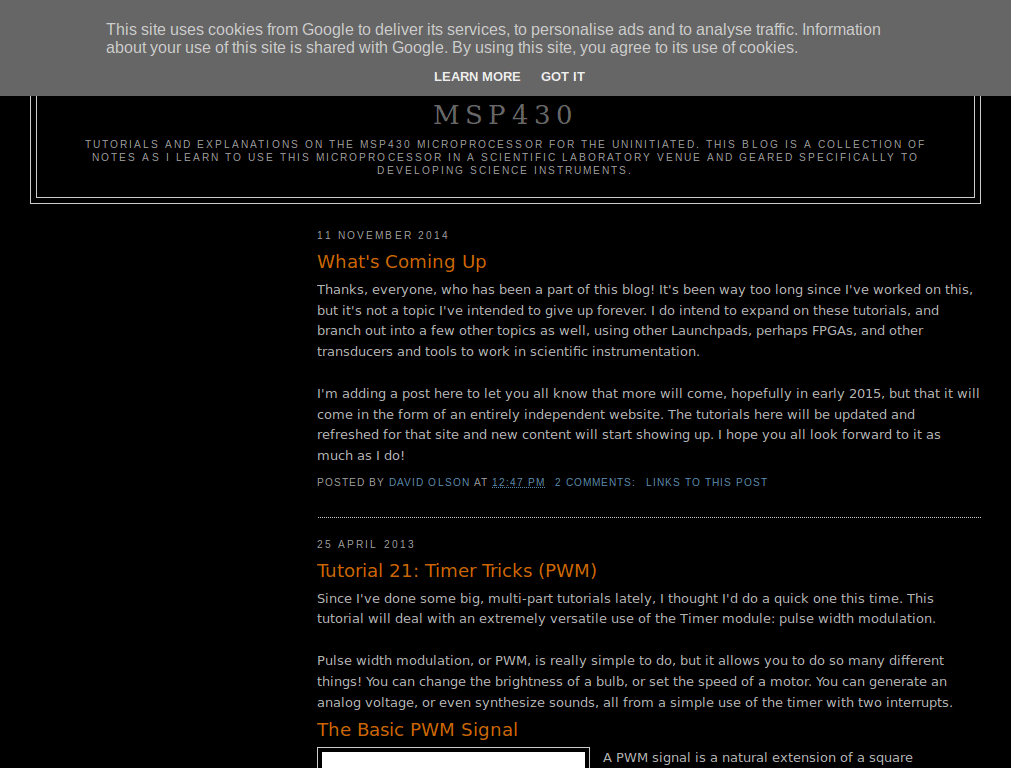 blogspot dark theme