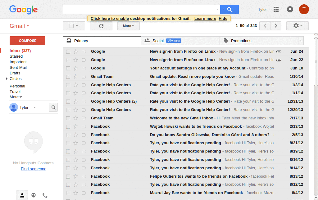 Gmail Dark by Thales