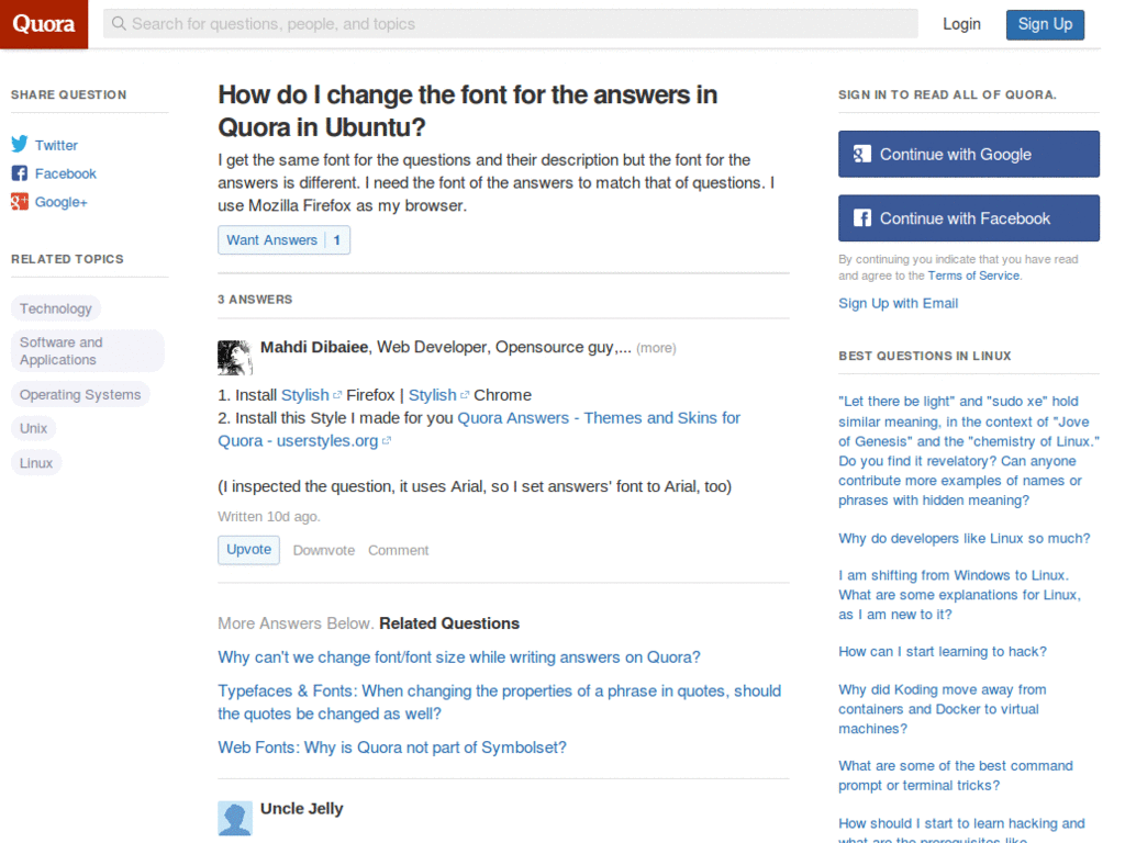 Quora Answers