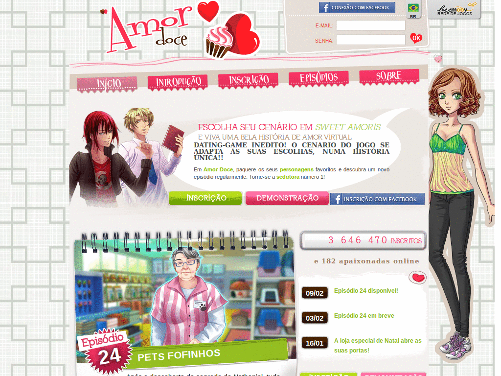 Amor Doce tema: Gatos fofos