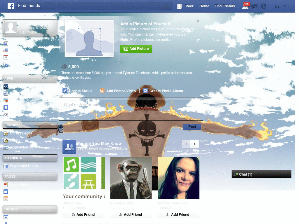 Theme Facebook One Piece HD - ACE