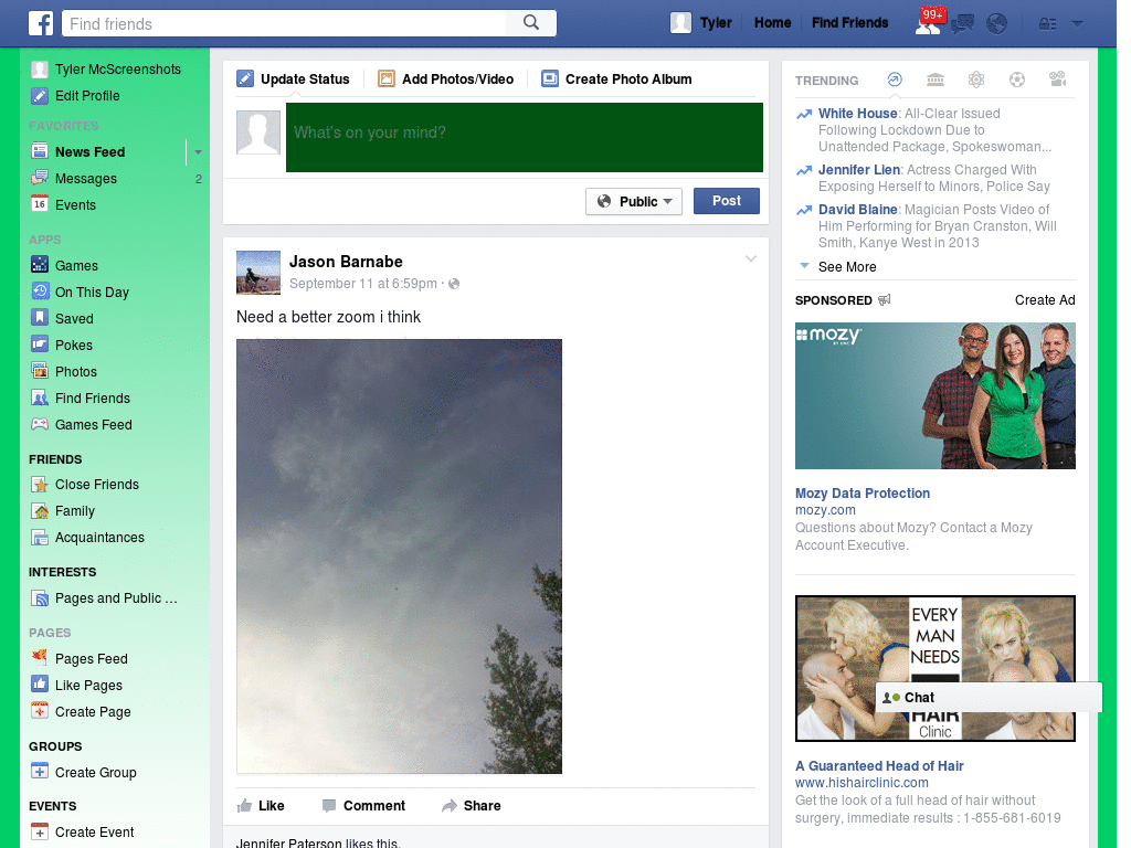 Facebook - Green ( by Templah.com )