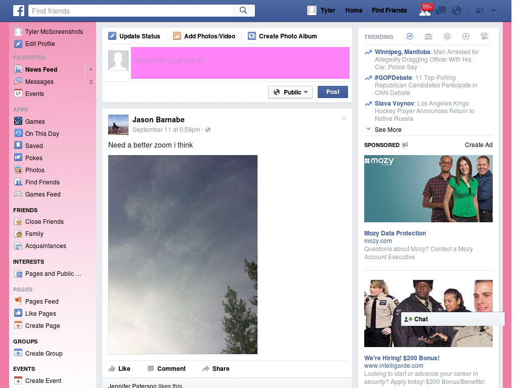 Facebook - Pink ( by Templah.com )