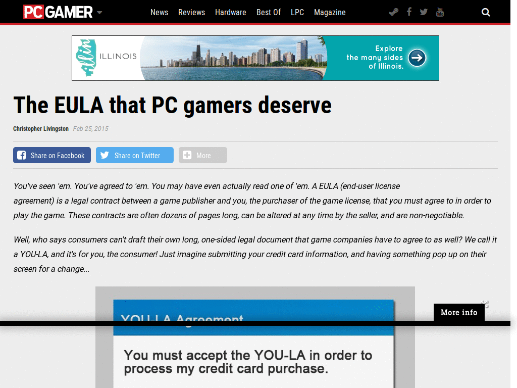 PC Gamer Single Column