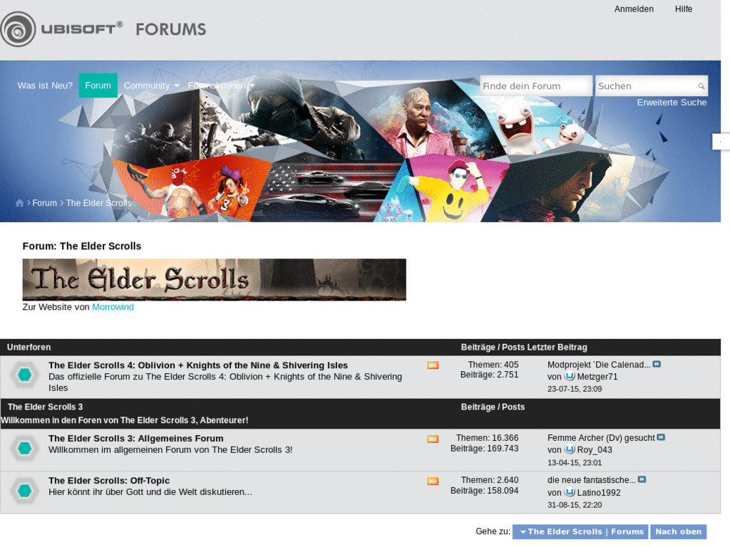 German Morrowind-Forum @ Ubi.com (modified)