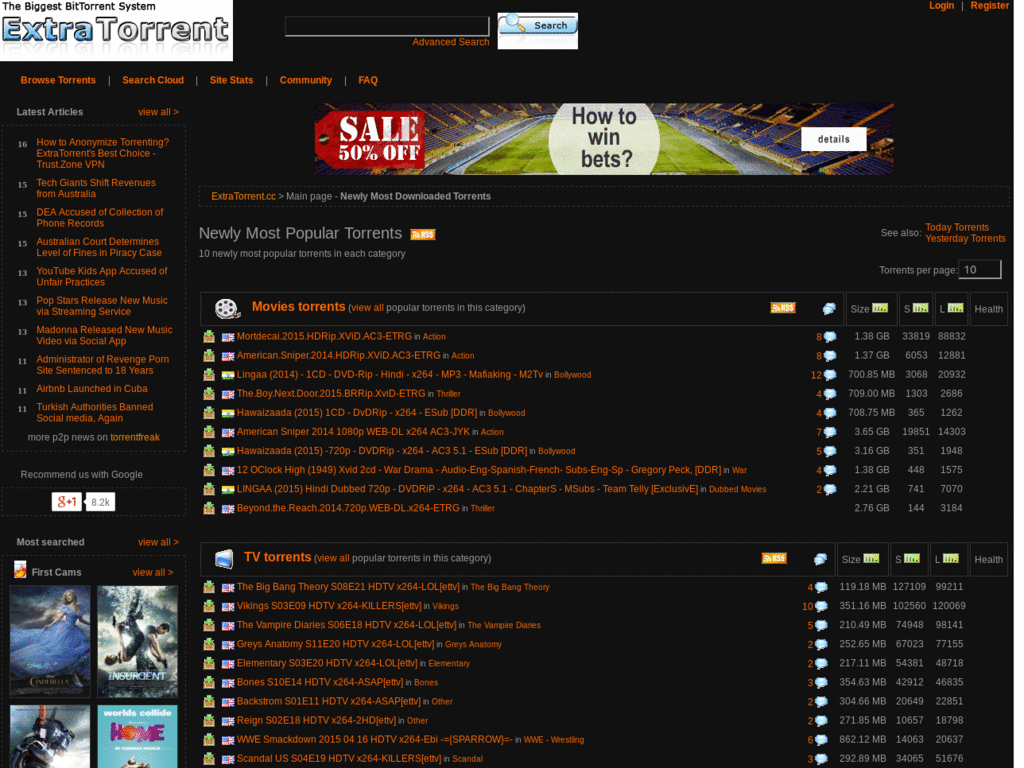ExtraTorrent - Black & Orange [PocketAppZ]