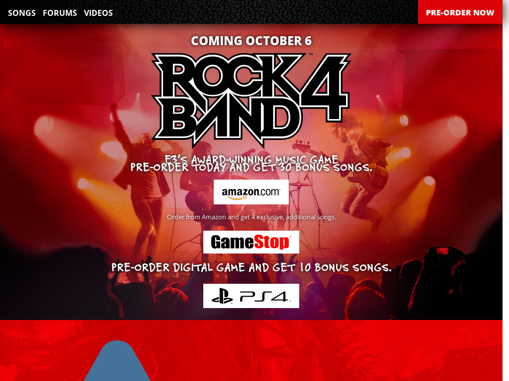 White text for Rockband.com Forums.