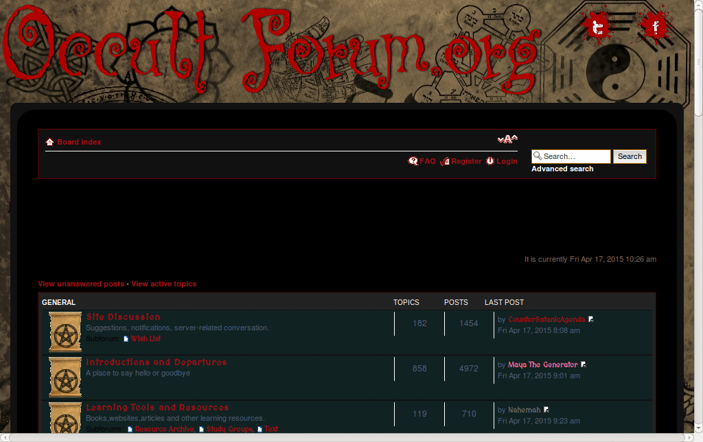 Occult Forum Black