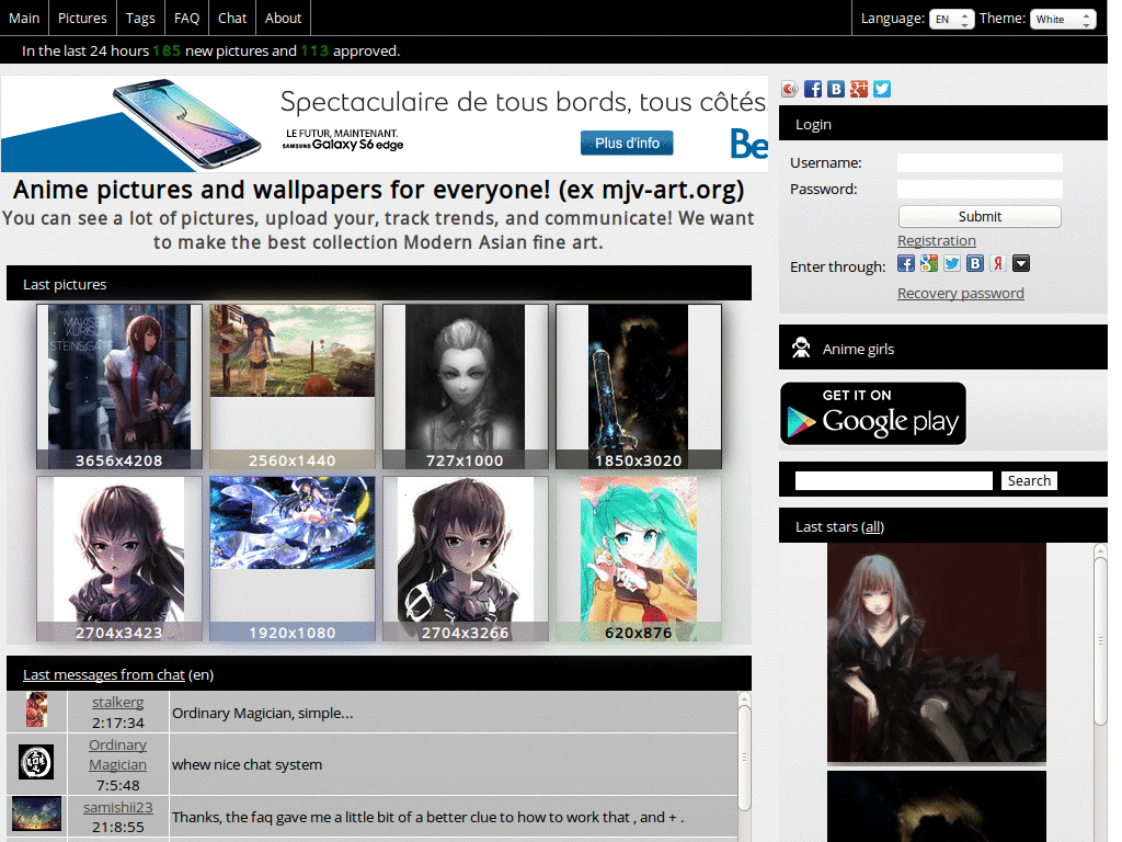 Anime-pictures.net - restore the "old" text size