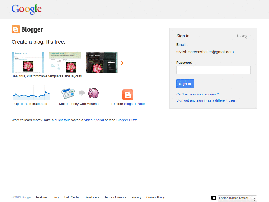 Blogger UI - EX - (in progress)
