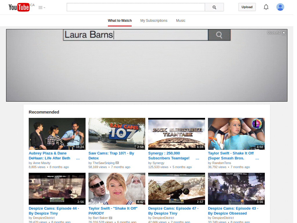 youtube bar purp and grey
