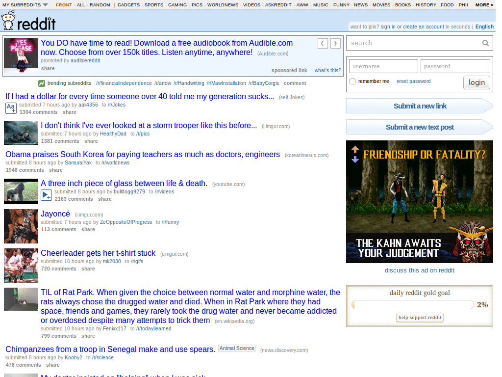 Reddit No Competition