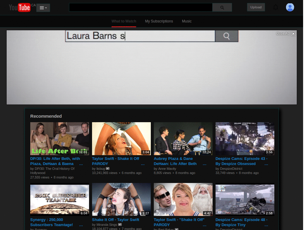 YouTube Dark&Clean
