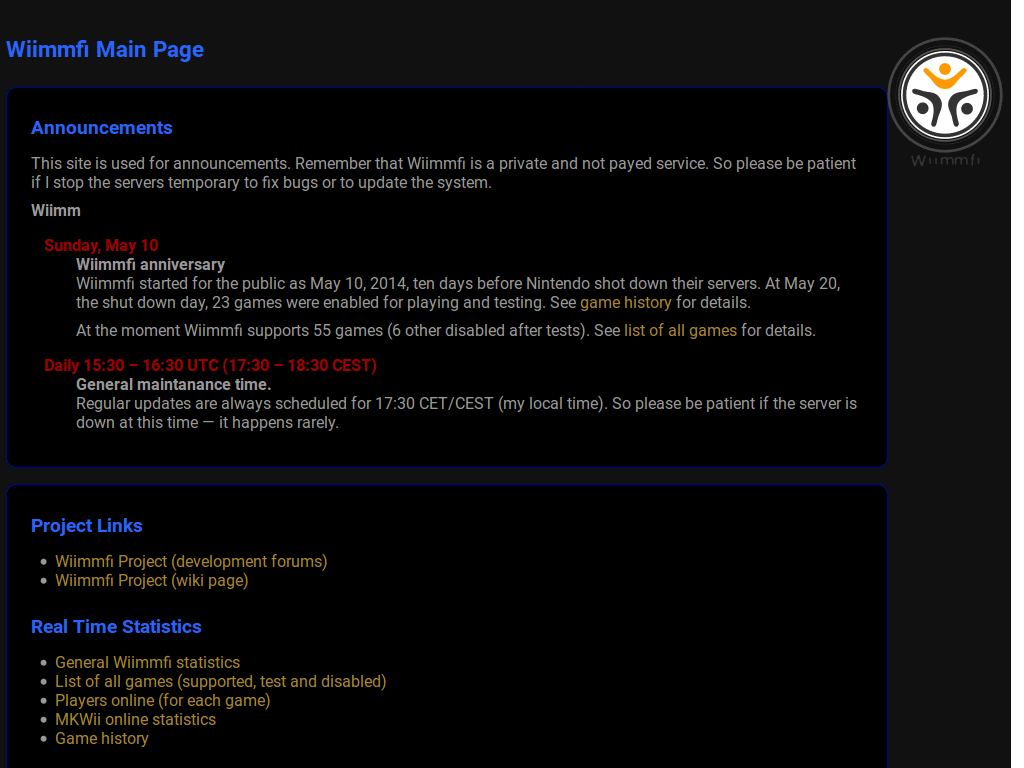 Wiimmfi.de Dark Theme by Leon