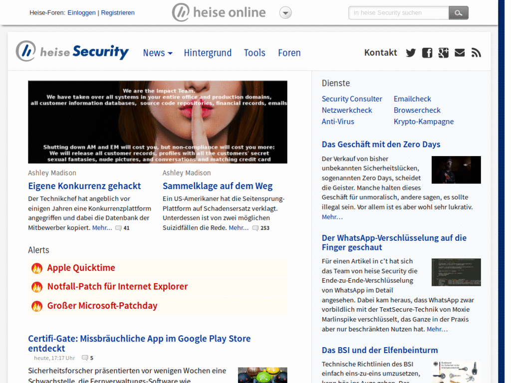 Heise online – Retro (Alternativ)
