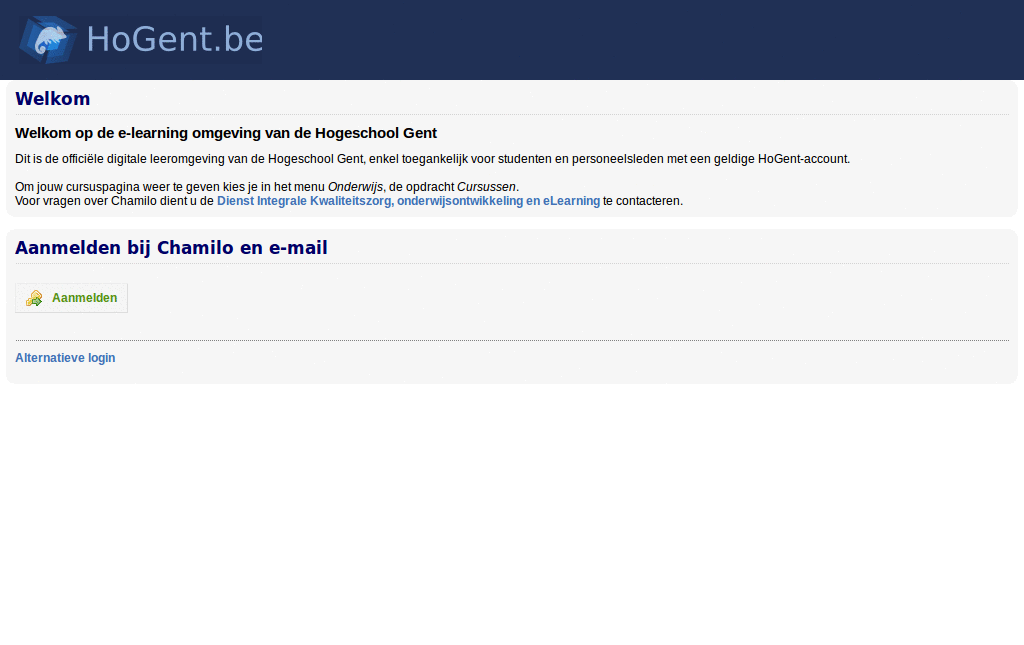 Chamilo HoGent Mobile