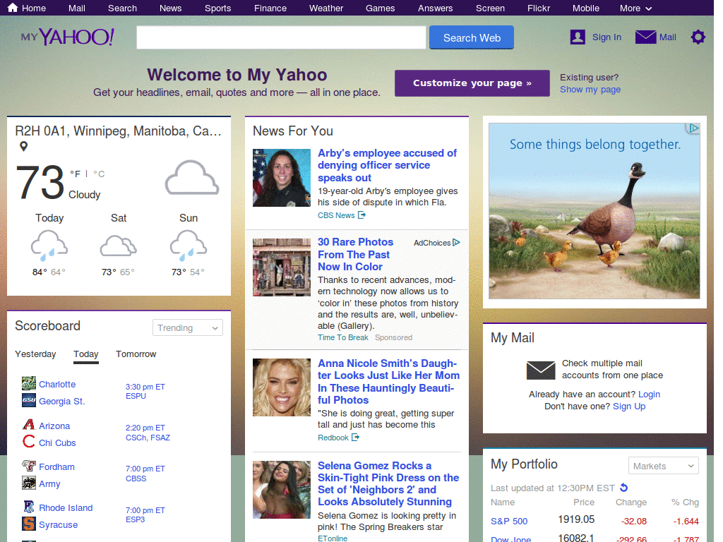 My Yahoo! Ad Remover