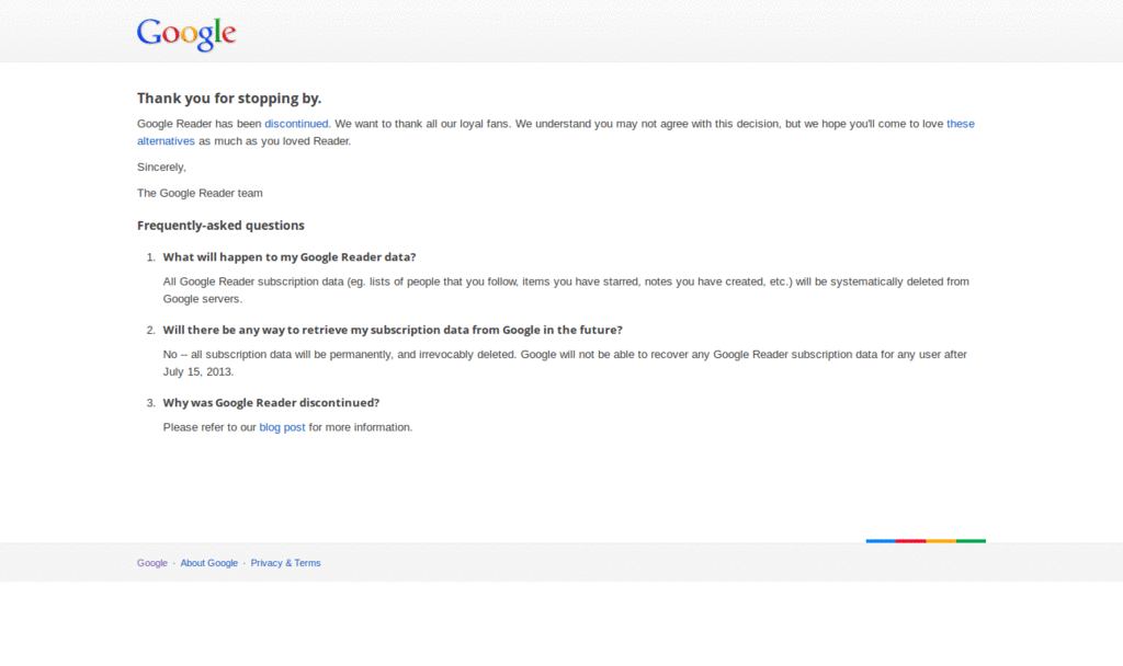 Google Reader: hide left menu