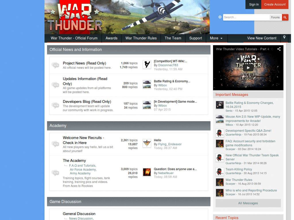 War Thunder forum
