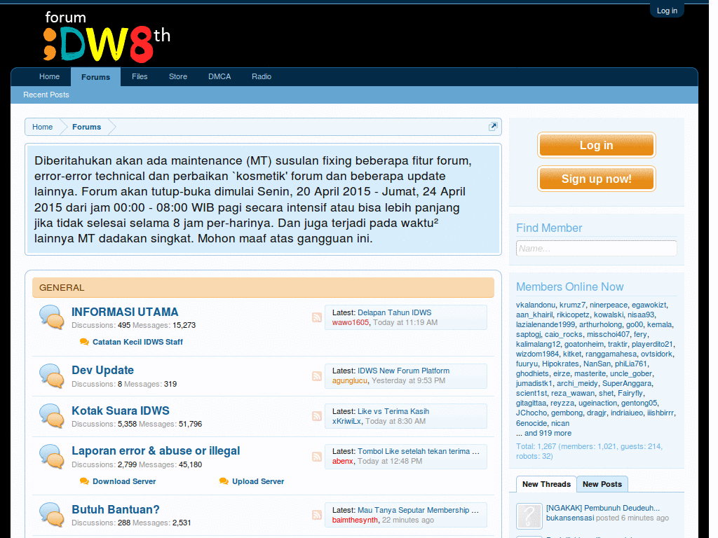 Light IDWS New Forum Platform