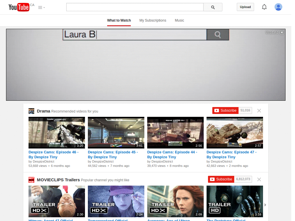 Record progress bar for YouTube
