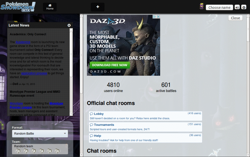 Pokemon Showdown Ghosts