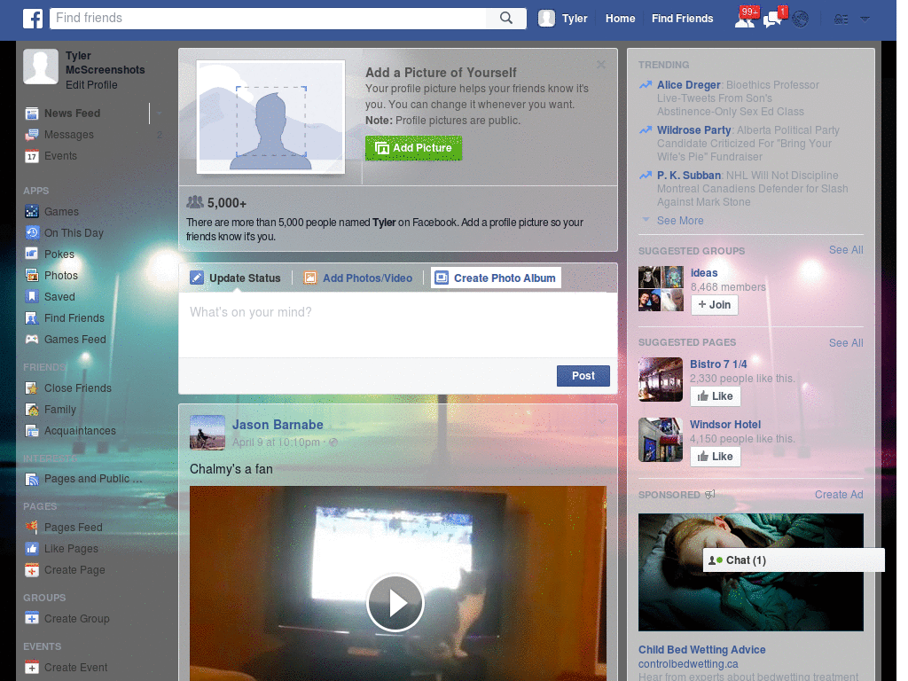 Wallpapers para Facebook - Luces de Noche - 24