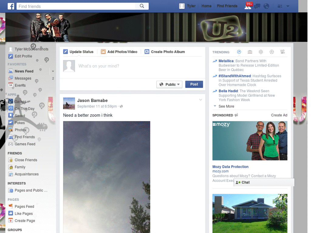 Facebook - U2 ( by Templah.com )