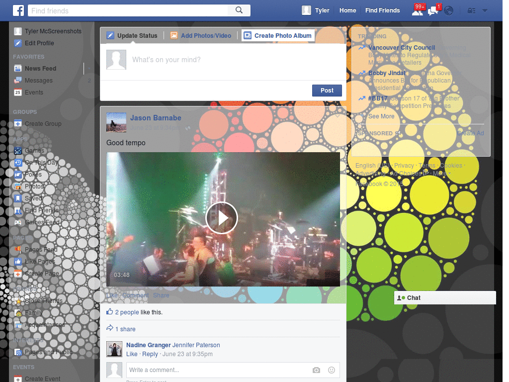 Wallpapers para Facebook - Circulos colores - 29