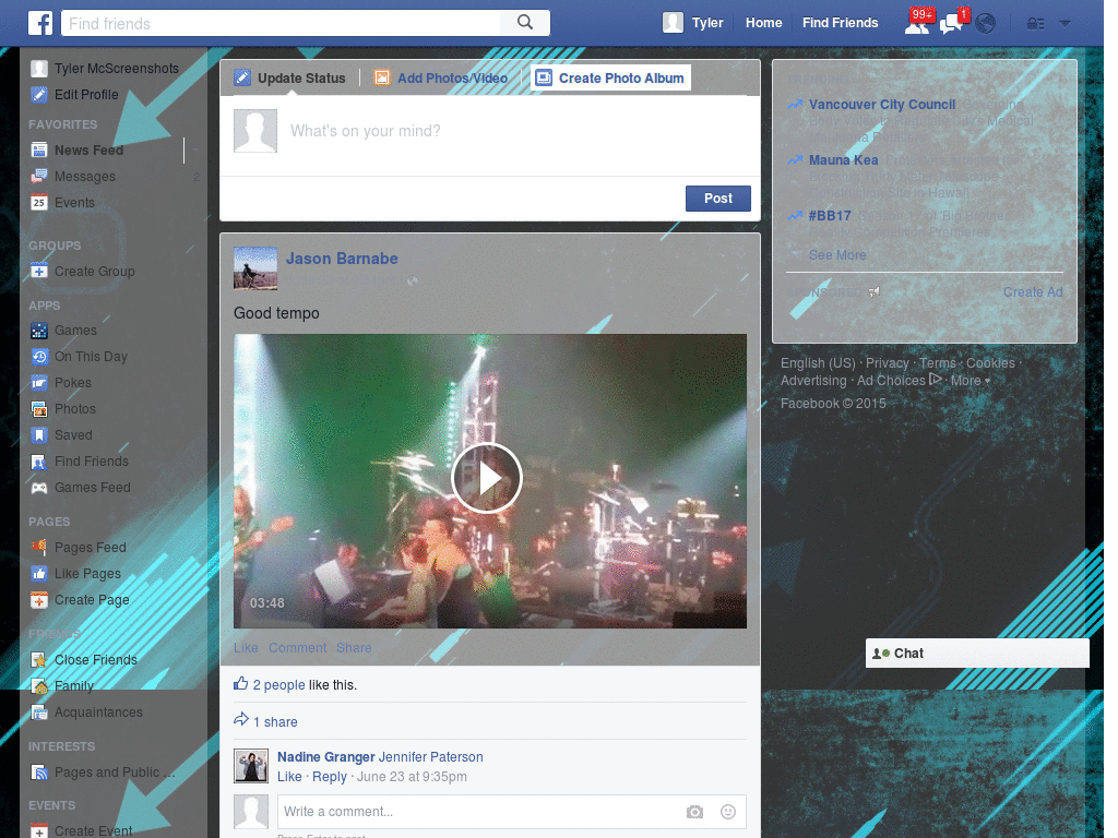 Wallpapers para Facebook - Flechas - 7