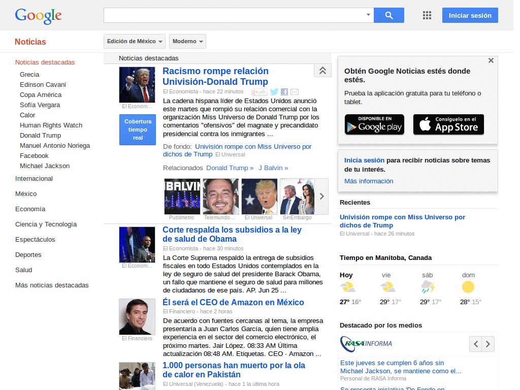 Google News Visited