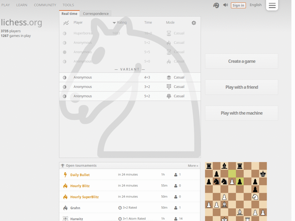 Lichess Board: Marble