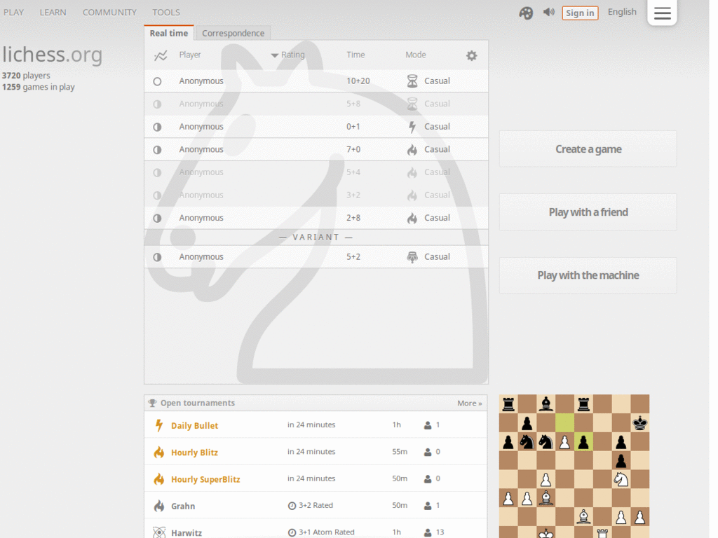 Lichess Board: Babinga