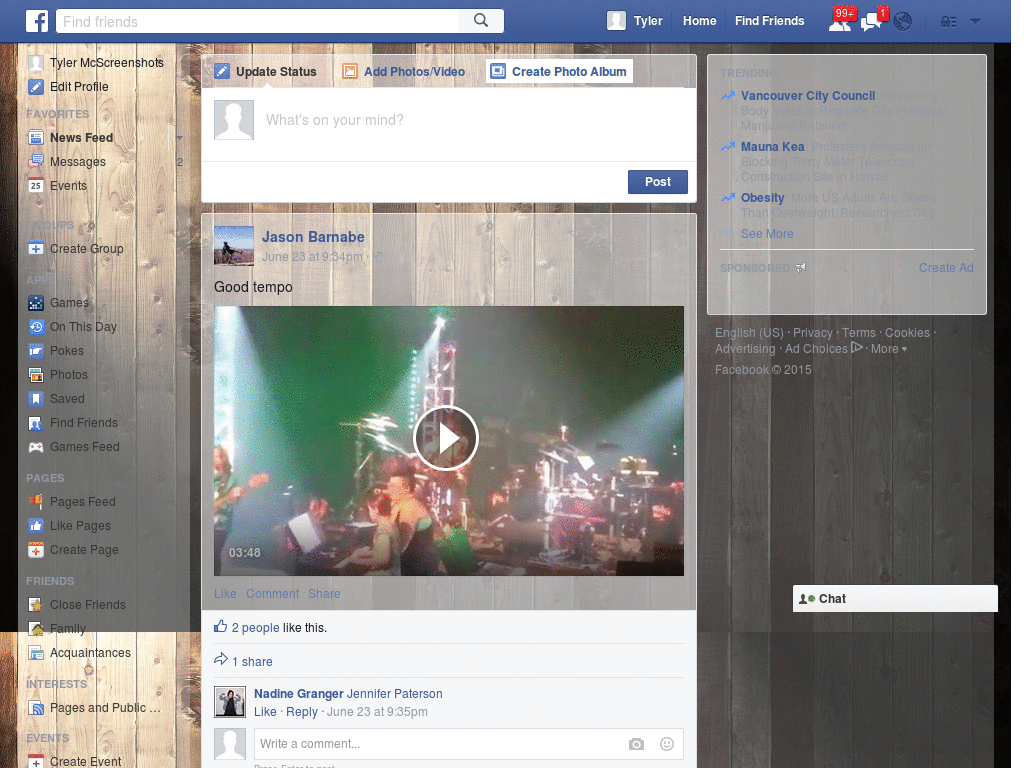 Wallpapers para Facebook - Madera - 86