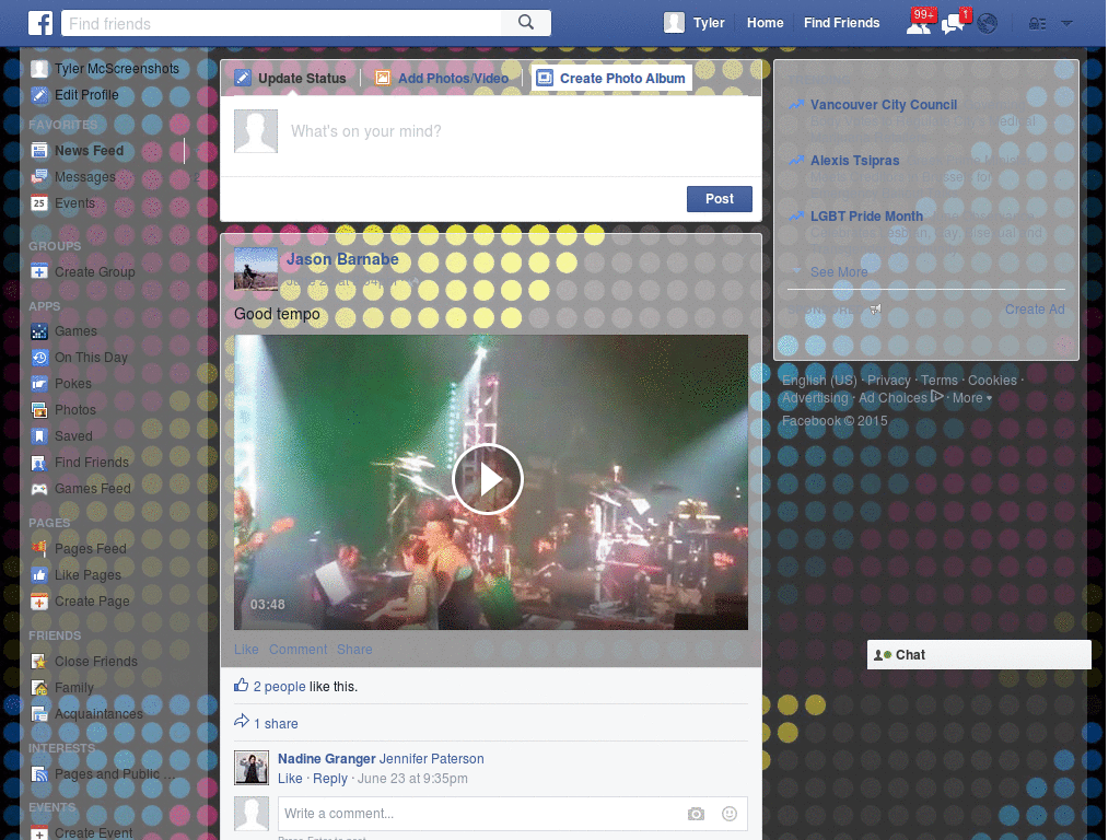 Wallpapers para Facebook - Circulos colores - 99