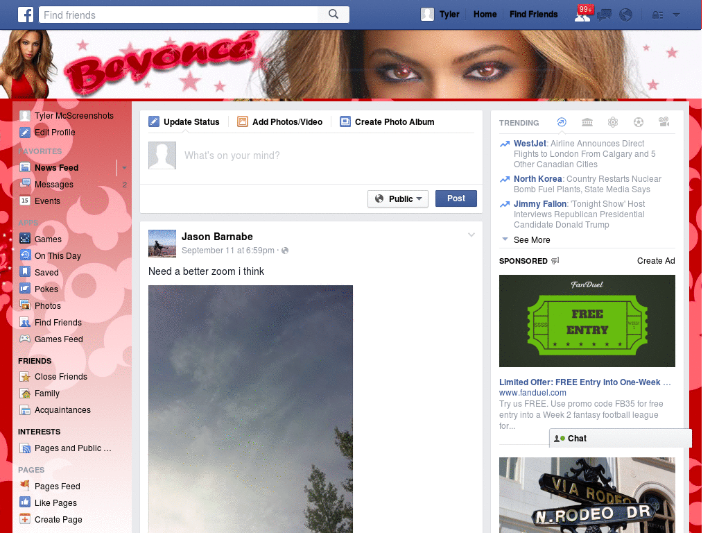 Facebook - Beyoncé ( by Templah.com )