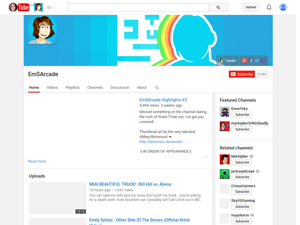 EmS Arcade Youtube FanGirlShowOff