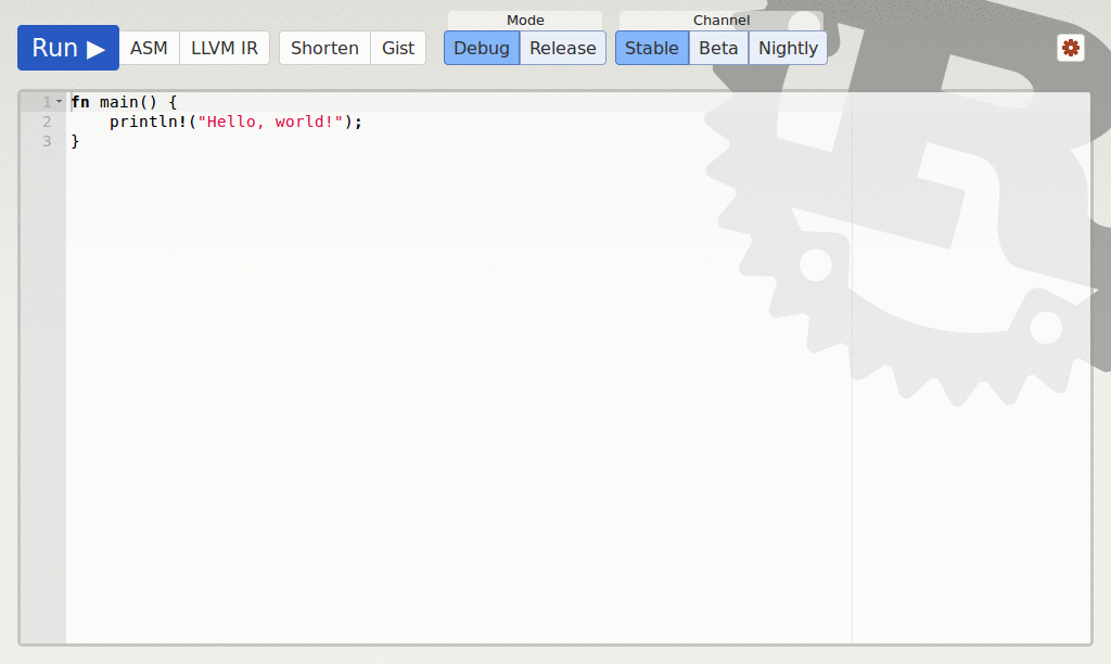 Rust Playground - Blue