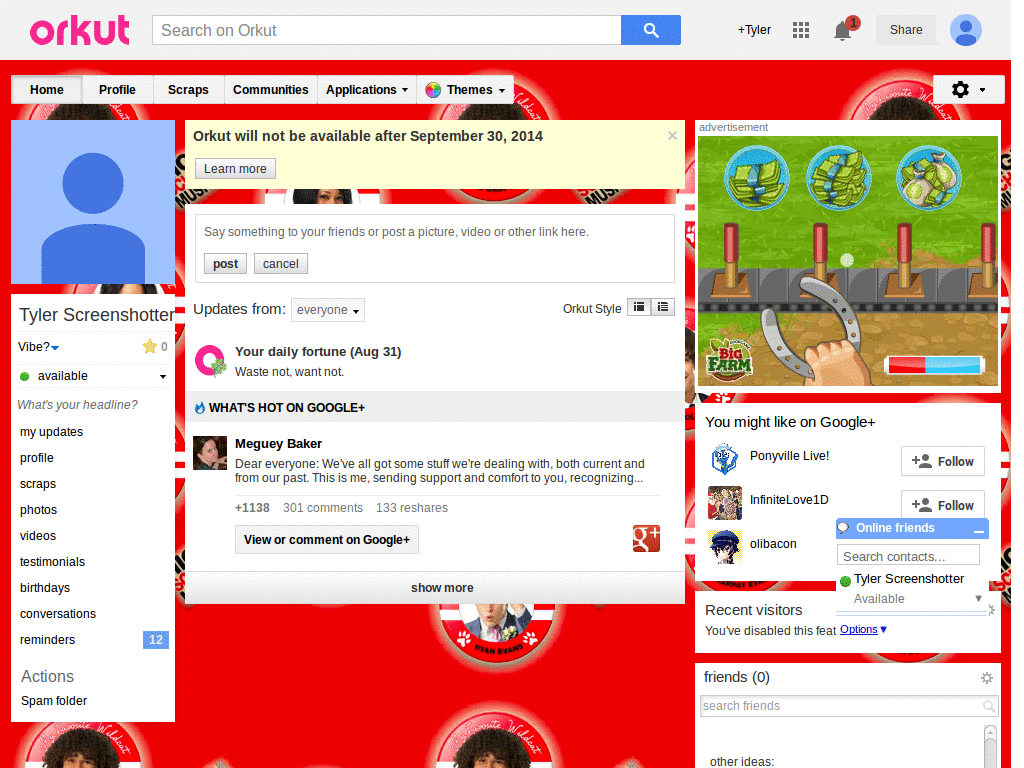 Orkut - High School Musical 3 ( by Templah.com )