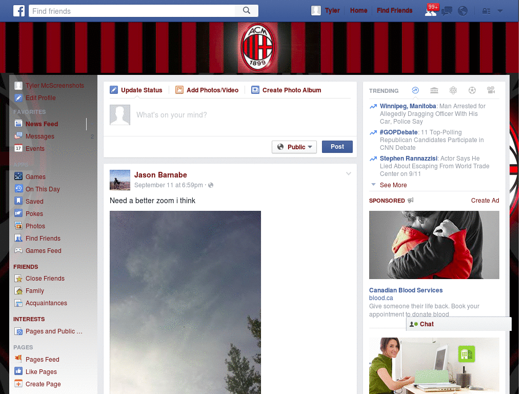 Facebook - Milan ( by Templah.com )