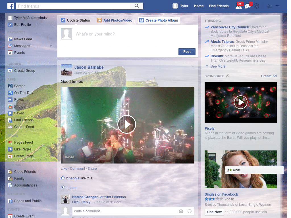 Wallpapers para Facebook - Acantilado - 23