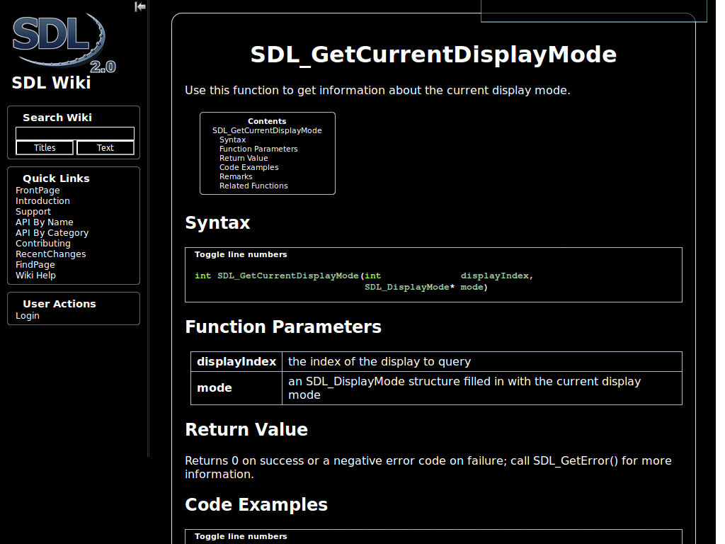 LibSDL.org Dark / VibrantInk