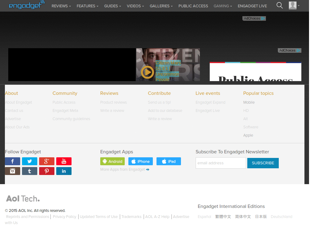engadget.com cleaner&darker by 91koff v.1.0